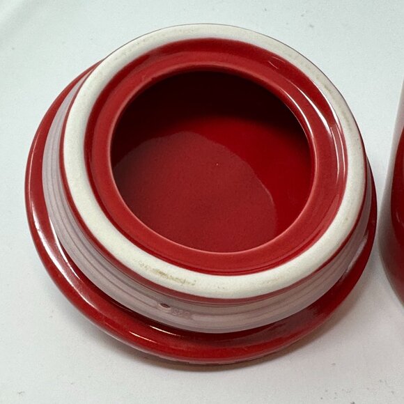 Rae Dunn Red Santa Paws Ceramic Treat Jar Canister Christmas Themed Pet Storage - Picture 6 of 15